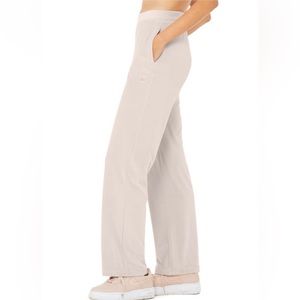 Alo Velour Glimmer Pant (Dusty Pink)